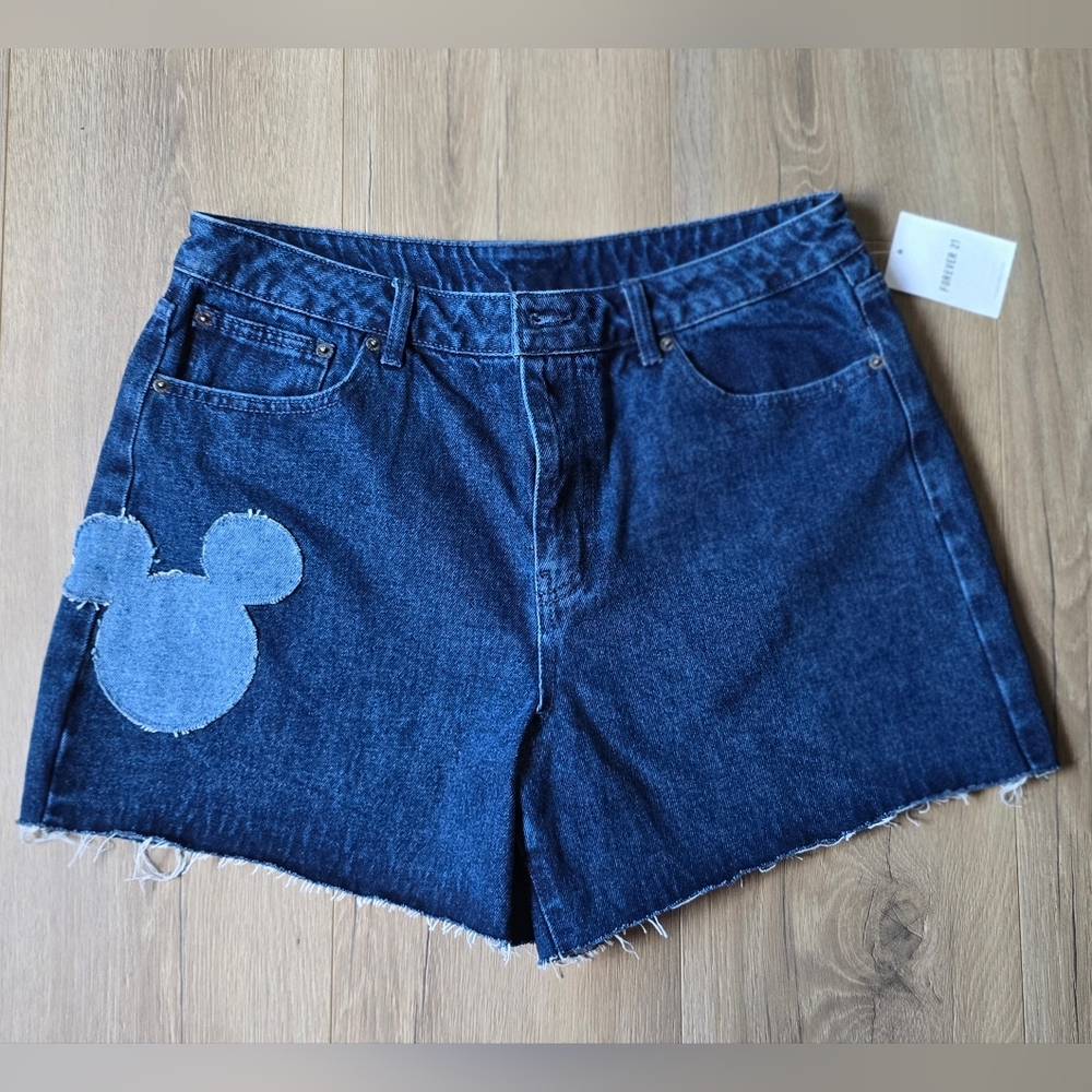 Forever21 x Disney Mickey Denim Shorts